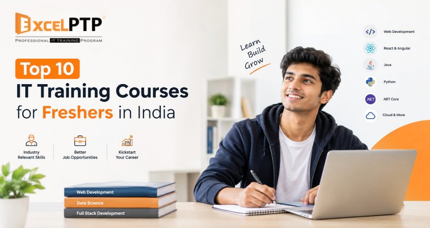 Fresh graduate exploring IT training courses in software development, data analytics, cloud computing, cybersecurity and artificial intelligence.